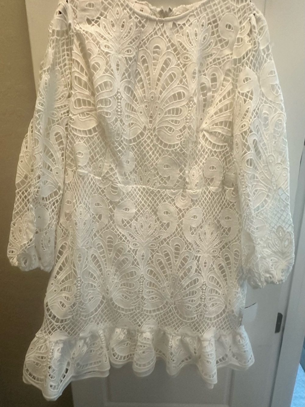 DB Studio white lace dress